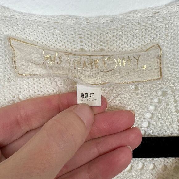 Jen's Pirate Booty Crochet Knit Bell Sleeve Whimsy Classic Maxi Dress M/L - Picture 6 of 6